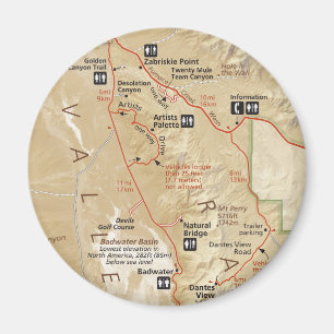 Aimant de carte de Death Valley
