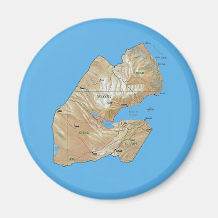 Aimant de carte de Djibouti