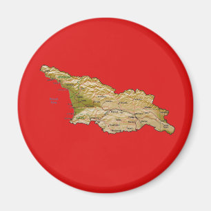 Aimant de carte de Géorgie