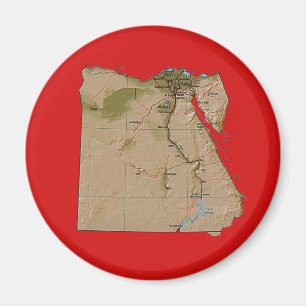 Aimant de carte de l'Egypte
