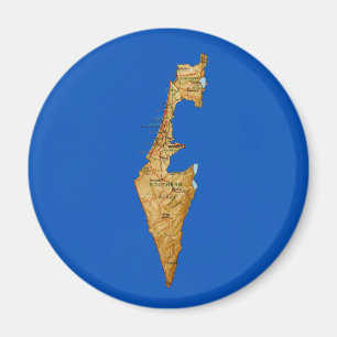 Aimant de carte de l'Israël
