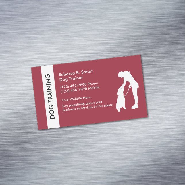 Aimant de carte de visite de formation de chien (In Situ)