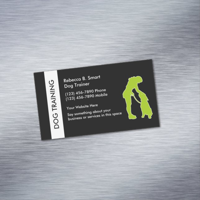 Aimant de carte de visite de formation de chien (In Situ)