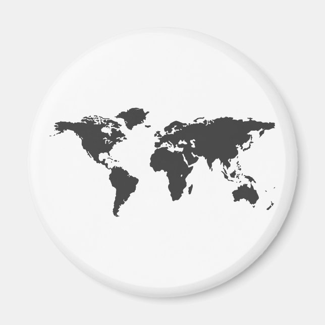 aimant de carte mondiale (Devant)