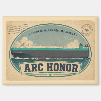 Aimant de carte postale d'honneur ARC