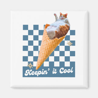 Aimant de chat amusant