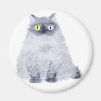 aimant de chat assis