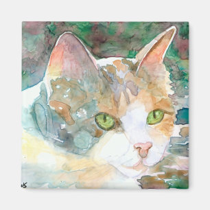 Aimant de chat de calicot