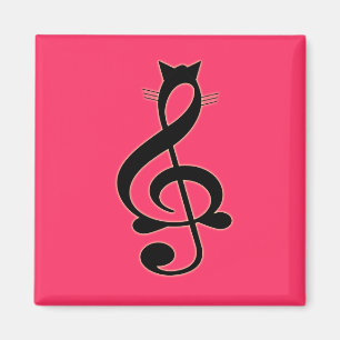 Aimant de chat de jazz