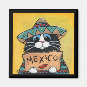 Aimant de chat de luxe mexicain