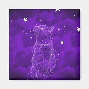 Aimant de chat d'observation des étoiles