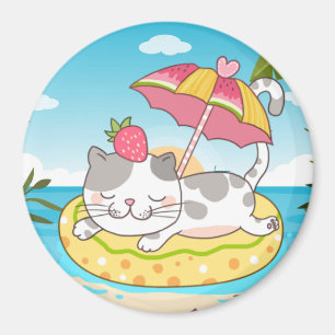 Aimant de chat mignon