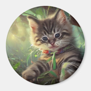 Aimant de chat mignon