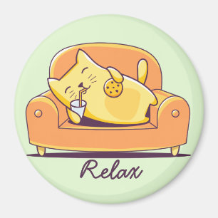 Aimant de chat mignon