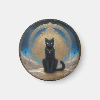 Aimant de chat noir