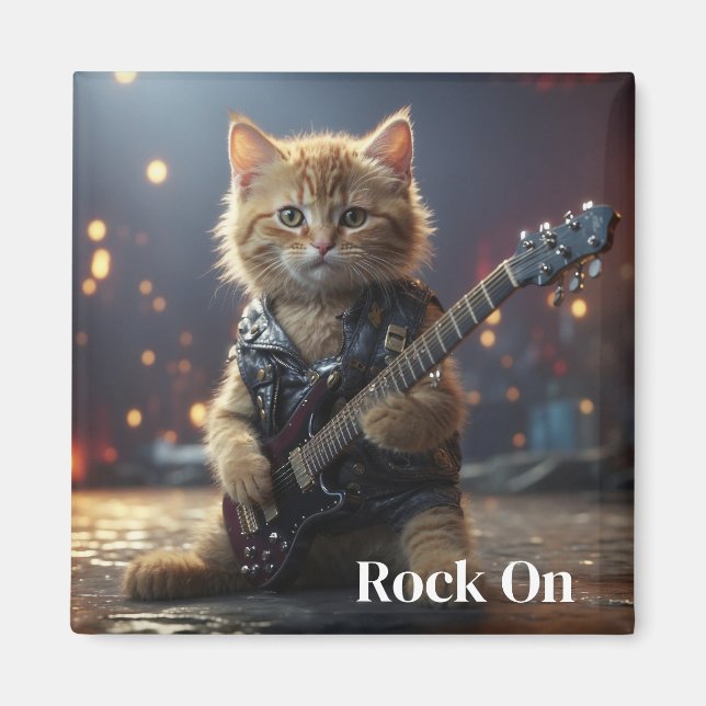 Aimant de chat Rocker (Devant)