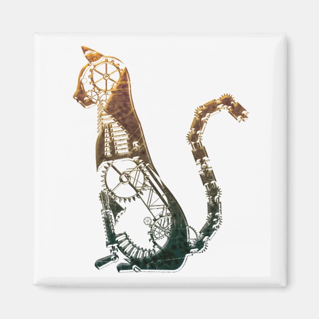Aimant de chat vapeur (Devant)