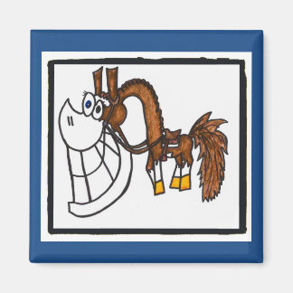 Aimant de cheval de peinture de l'Ouest du dessin