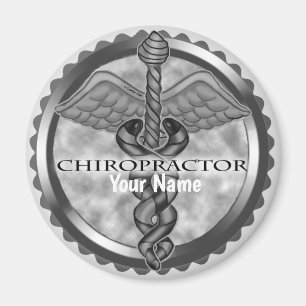 Aimant de chiropraticien en argent