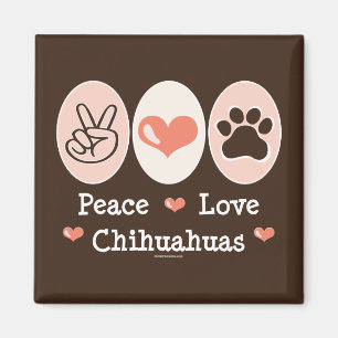 Aimant de chiwawas d'amour de paix