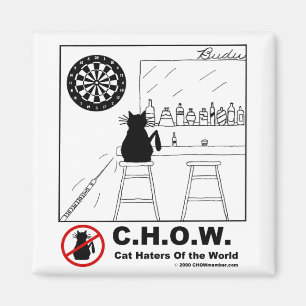 Aimant de cible de haineux de chat