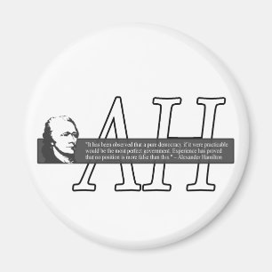 Aimant de citation d'Alexander Hamilton