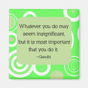 Aimant de citation de Gandhi