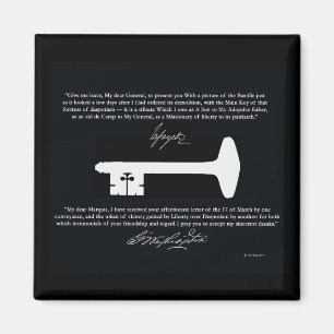 Aimant de clé de la liberté de George Washington