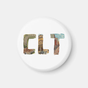 Aimant de CLT Charlotte la Caroline du Nord