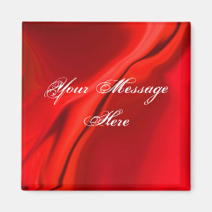 Aimant de conception rouge lisse