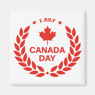 Aimant de couronne de la Fête du Canada