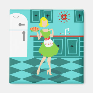 Aimant de cuisine rétro