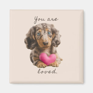 Aimant de cuisine teckel - Cadeau de joli chien sa