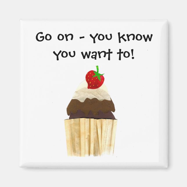 Aimant de cupcake (Devant)