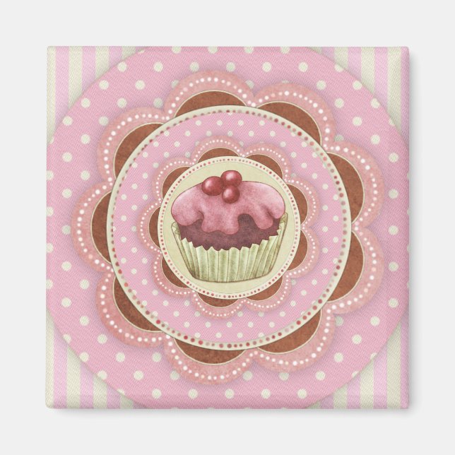 Aimant de cupcake (Devant)