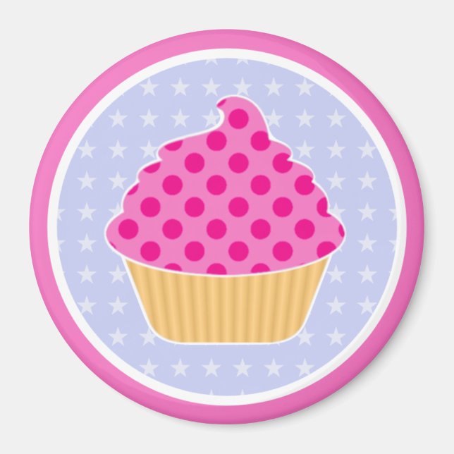 Aimant de cupcake Kawaii (Devant)