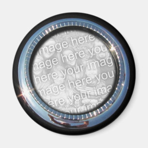 Aimant de ~ de modèle de cercle de chrome