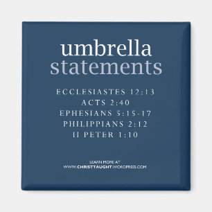 Aimant de déclarations de parapluie