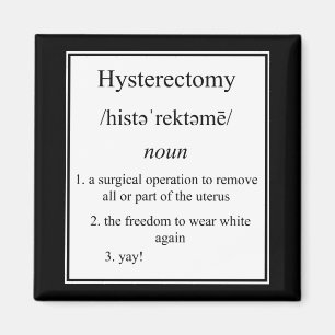 Aimant de définition d'hystérectomie