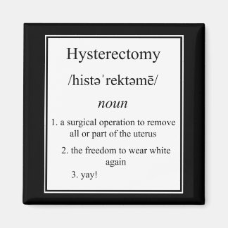 Aimant de définition d'hystérectomie