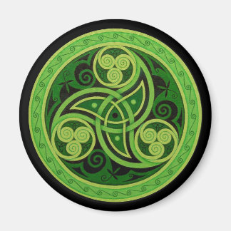 Aimant de design céleste vert
