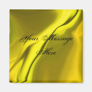 Aimant de design jaune lisse