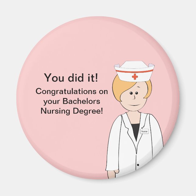 Aimant de diplôme d'infirmière (Devant)
