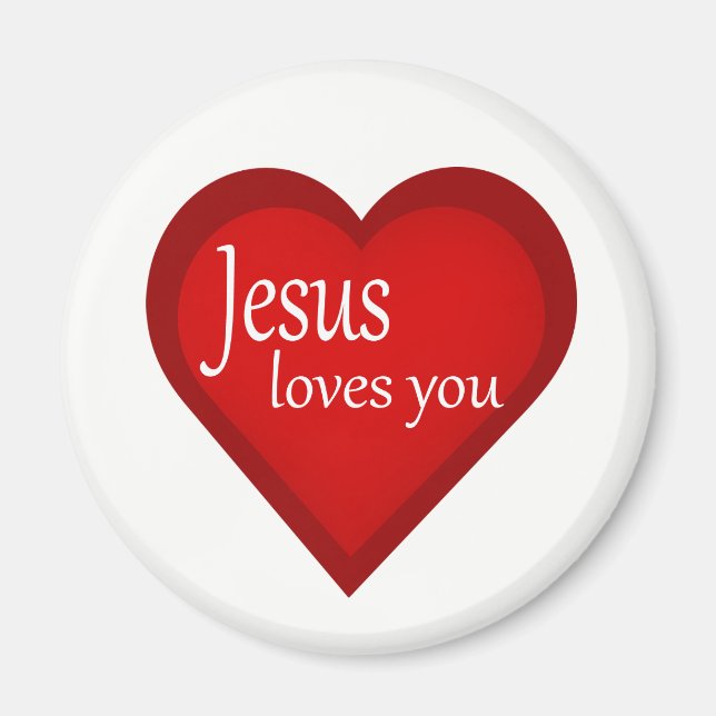 Aimant de discrimination positive de Jesus Loves Y (Devant)