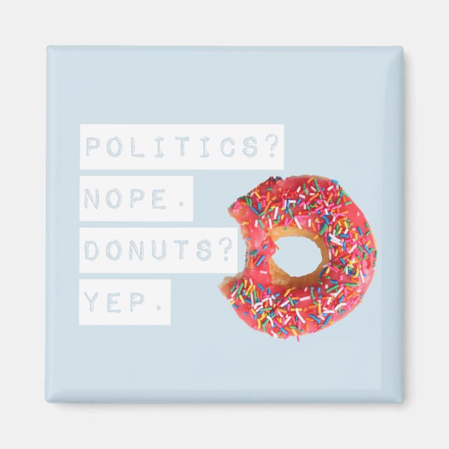 Aimant de Donut bleu (Devant)