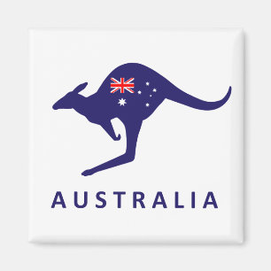 AIMANT DE DRAPEAU DE KANGOUROU DE L'AUSTRALIE