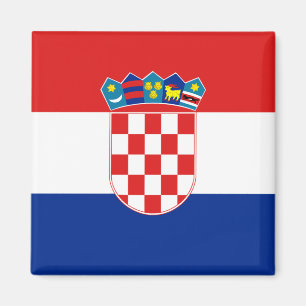 Aimant de drapeau de la Croatie