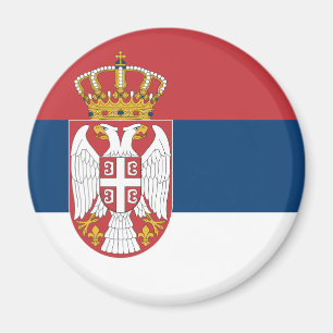 Aimant de drapeau de la Serbie