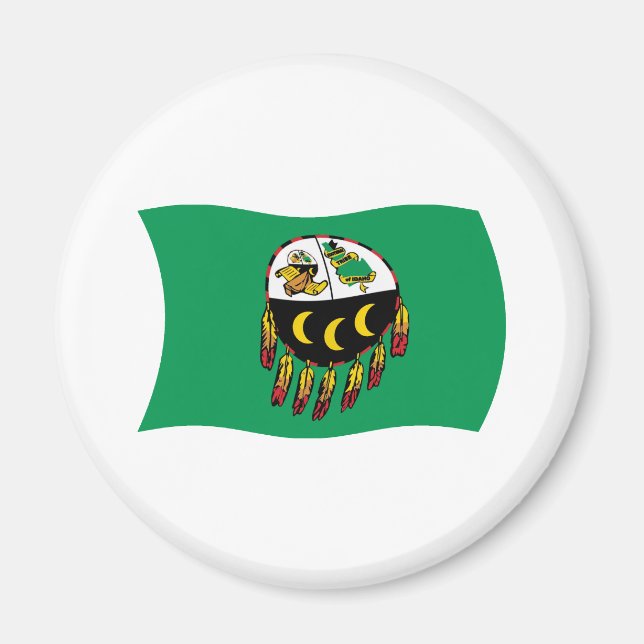 Aimant de drapeau de la tribu Kutenai (Devant)