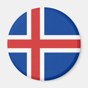 Aimant de drapeau de l'Islande